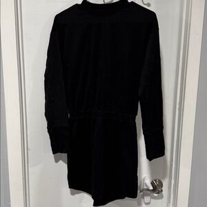 Pink Lily Classic Black Sweatshirt Dress